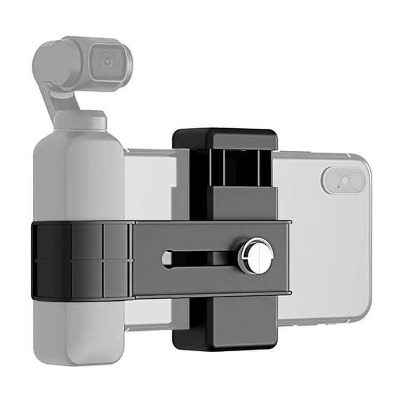 Rupoun Smartphone Fixing Clamp Camera Holder Mount Bracket Adjustable Mobile Phone Clip for Video Recording