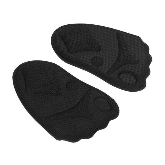Rupoun Soft Forefoot Pads Breathable Pain Relieve Elastic Metatarsal Cushioning Shoes Insert, Black, 1 Pair