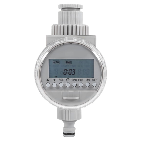 Rupoun Solar Powered Digital Irrigation Timer LCD Display Auto Watering Controller for Garden Micro Sprinkler Drip System