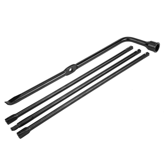 Rupoun Spare Tire Jack Lug Nut Wrench Handle Kit for Ford F250 F350 F450 F550 Super Duty 2008-2016 Heavy Duty Iron Rustproof Auto Mechanic Tool Set with Anti-Slip Handle and Leather Case Black
