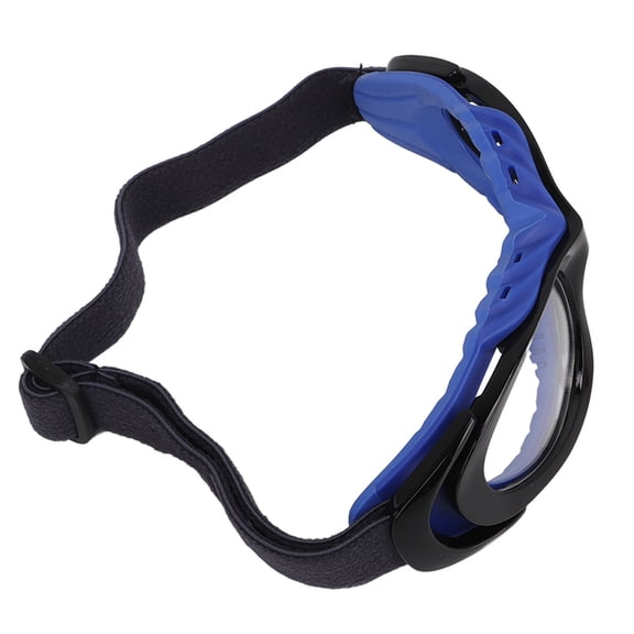 Rupoun Sports Glasses Safety Goggles Basketball Football Soccer Golf Protective Eyewear for Men Women (Black Blue) - 7.09 inches / 18 cm