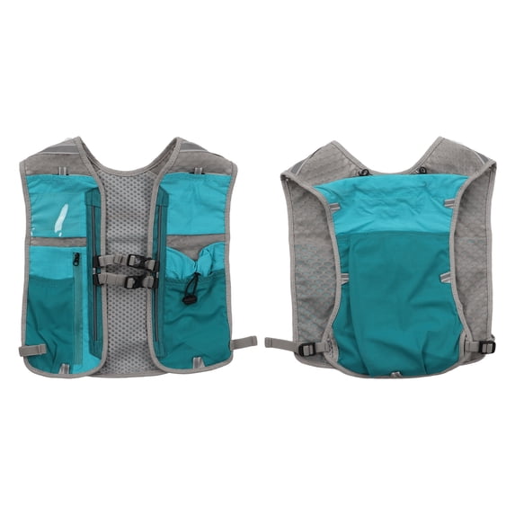 Rupoun Sports Running Vest Breathable Mesh Hydration Pack for Riding, Hiking, and Mountaineering in Blue - Lightweight 6.3 oz / 179g Support for Marathons