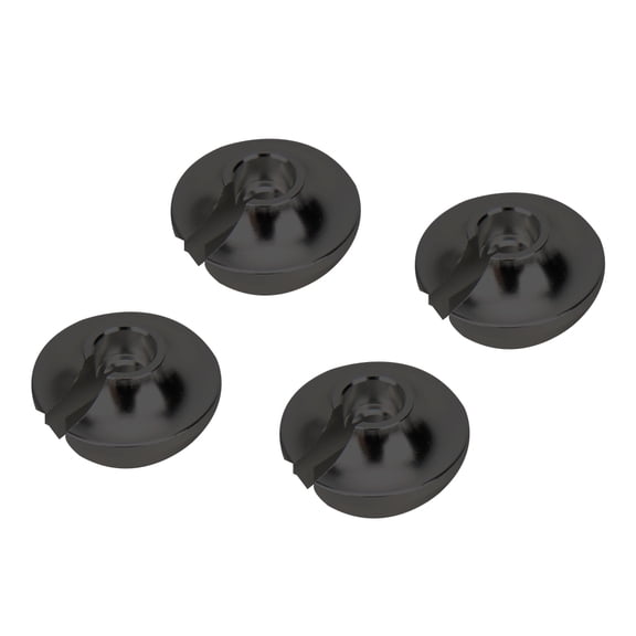 Rupoun Spring Retainers with Piston Heads for TRXXAS SLASH 2WD RC Car Upgrade Accessory, 3768BL Black