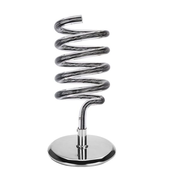 Rupoun Stainless Steel Base Salon Home Desktop Stable Acrylic Hair Dryer Holder Stand, Black, 8.7 x 7.5 x 5.0 inches / 22.0 x 19.0 * 12.5 cm