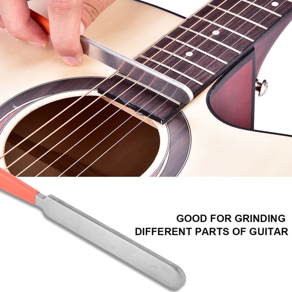 Rupoun Stainless Steel Guitar Fret File Fingerboard Protector Kit Repair Tools Accessory for Regular Maintenance Setup 7.09 inches / 18.00 cm Silver [cite: 1, 10]