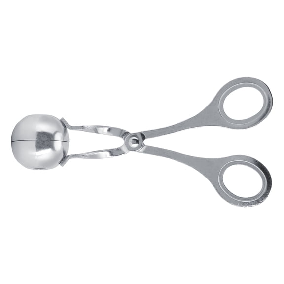 Rupoun Stainless Steel Meatball Maker Scoop Tong, Small Size DIY Kitchen Cooking Gadget for Meat, Cookie Dough, Rice Balls & Ice Cream, Food-Grade Rust-Proof Material, Easy Release, 1.57in / 4cm