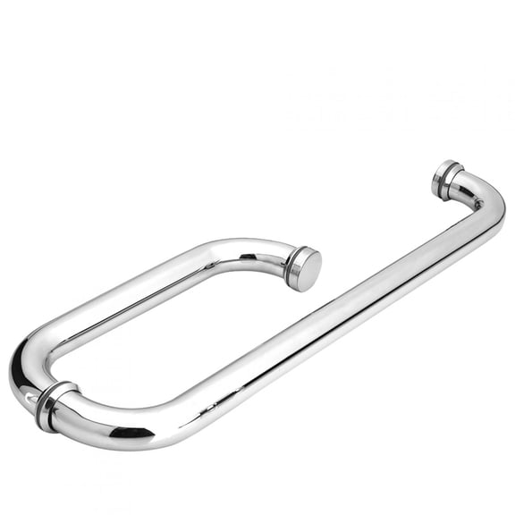 Rupoun Stainless Steel Shower Door Handle Bathroom Glass Door Pull Chrome Finish Shower Room Accessories Replacement Hardware (18.11 inches / 46 cm)