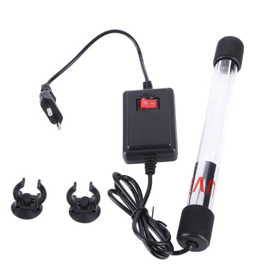 Rupoun Submersible Aquarium UV Light Fish Tank Water Purification Algae Clean Lamp 9W, Large