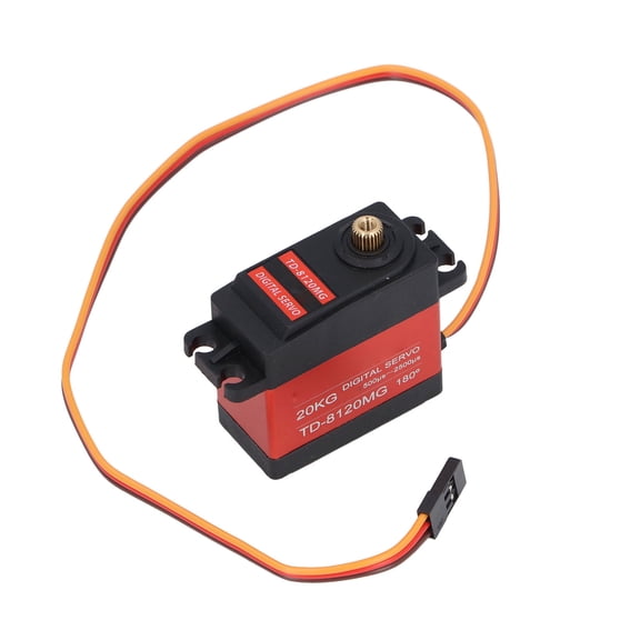 Rupoun TD-8120MG Digital Servo High Torque 20KG with Metal Arm for RC Car Boat Robot Arm 180 Degree Rotation