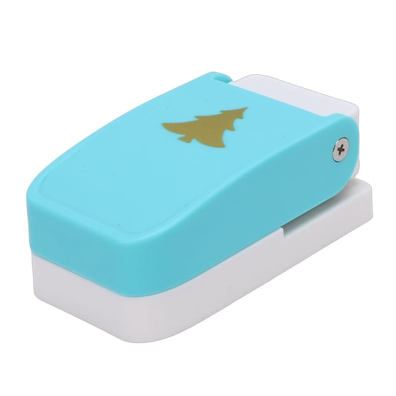 Rupoun Tab Punch Index Tabs Paper Puncher for Scrapbooking Journaling Book Planner Inserts Craft Projects Pine Tree Pattern Manual Hole Punch Tool
