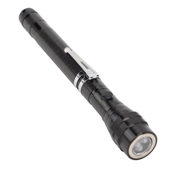 Rupoun Telescoping Magnetic Flashlight Extendable 360 Degree Rotatable Head Magnetic Pickup Tool for Tight Spaces Mechanic Handyman Cool Gadgets Gift for Men 7.09 in / 18 cm Black