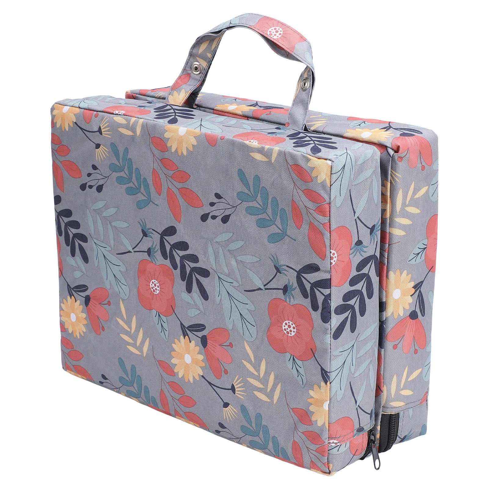 Rupoun Thick Garden Kneeling Pad Multipurpose Portable Lightweight Knee Pad Cushion for Gardening Exercise Home Yardwork Baby Bath, 22x13.4x2.4 inches / 56x34x6 cm, Gray Flower Pattern