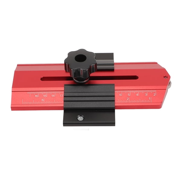 Rupoun Thin Rip Jig Table Saw Guide Stainless Steel Precise Thin Ripping Guide for Table Saw Band Saw Router Table Accessory High Precision Red (8.66 inches / 22 cm)