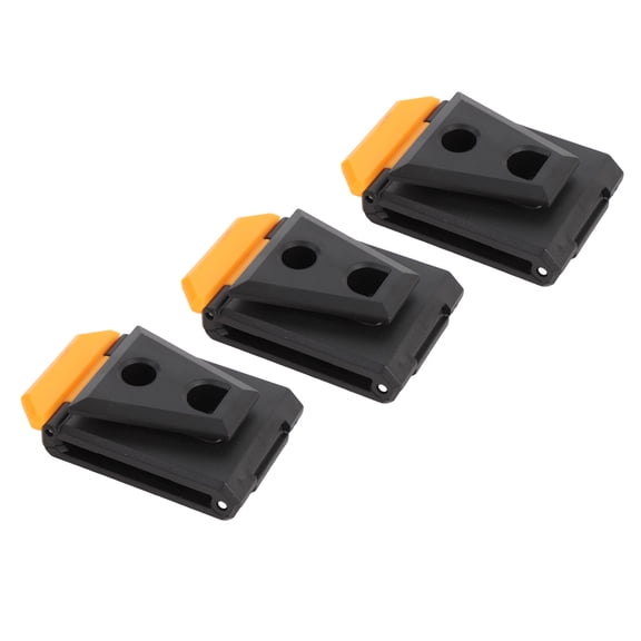 Rupoun Tool Belt Clip Quick Hanging Pouch Replacement for Waist Pack Tool Bag, Heavy Duty Plastic Buckle Fastener for Construction Workers Electricians, 3.22 inches / 81.84 mm (3 Pack)