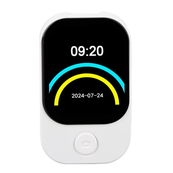Rupoun Touchscreen Bluetooth 5.4 MP3 Player with HiFi Speaker, Portable Audio & Video Player with FM Radio & E-Book, White, 32GB TF Card (2.66 x 1.61 in / 67.5 x 41 mm)