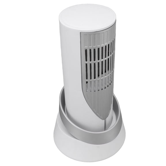 Rupoun Tower Space Heater, 12.2 inches / 31 cm PTC Ceramic Tabletop Air Warmer, 1500W Electric Fan Heater with Mute Fast Heating for Home and Office, White