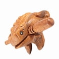 thumbnail image 1 of Rupoun Traditional Craft Wooden Lucky Frog Croaking Musical Instrument Home Office Decor Figurine, #1 Size (2.36 inches / 6 cm), 1 of 9