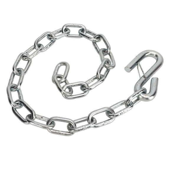 Rupoun Trailer Safety Chain Heavy Duty 3500lbs with Double Spring Clip S Hooks Towing Wire Ropes for Trailer RV