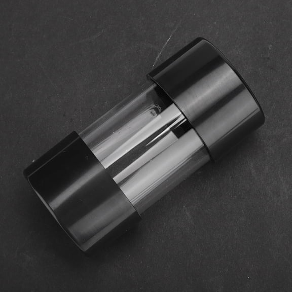 Rupoun Transparent Cylindrical Computer Water Cooling Tank, 100mm / 3.9 inches Length, 140ml Capacity PC Liquid Cooler Accessory with G1/4 Inner Thread for Desktop Long Term Heat Dissipation
