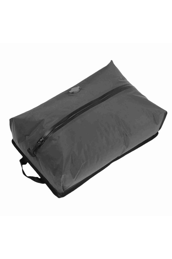 Travel Vacuum Bag Space Saving 16L Reusable Splash Proof TPU Compression Cube for Suitcase Backpack Grey