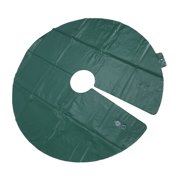 Rupoun Tree Watering Ring PVC 15 Gallon 35.4 Inch / 90 cm Drip Irrigation System Water Pouch Round Watering Bag for Planting Gardening Trees and Shrubs Green