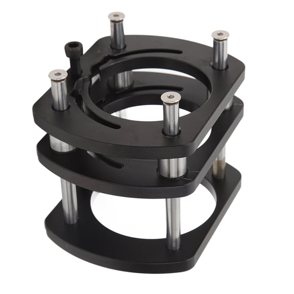 Rupoun Trimming Machine Router Lift Table Base Aluminum Alloy Router Lift System with 4 Jaw Clamping Black, Perfect for Woodworking and DIY Home Improvement Projects (5.12 inches / 13 cm)[cite: 1]