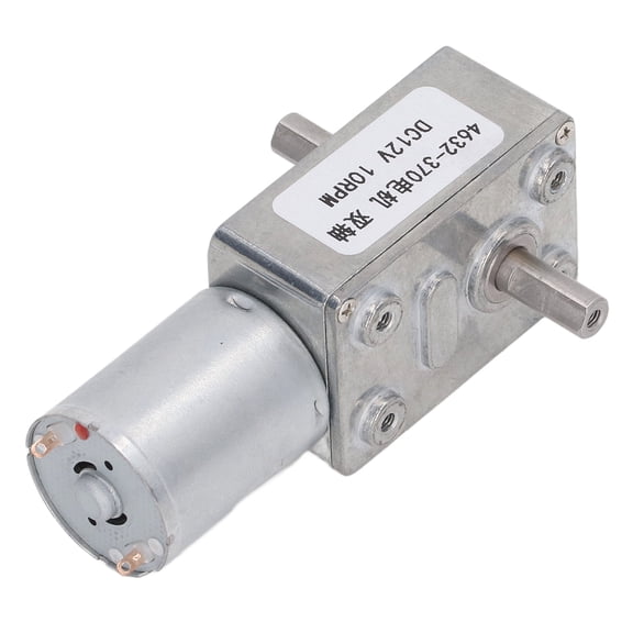 Rupoun Turbo Worm Geared Motor 2 Shaft High Torsion Micro Gearbox DC12V Electrical Tools 10RPM