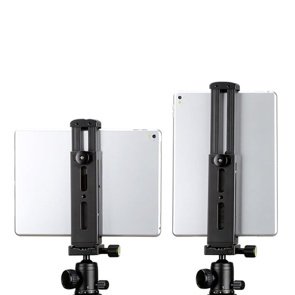 Rupoun U-Pad Pro Aluminium Tablet Tripod Mount Holder Clamp Cold Shoe Adjustable 5.16-9.96 Inches for Video Recording Photography Compatible with IOS Tablet Mini Pro And Most Market Tablets