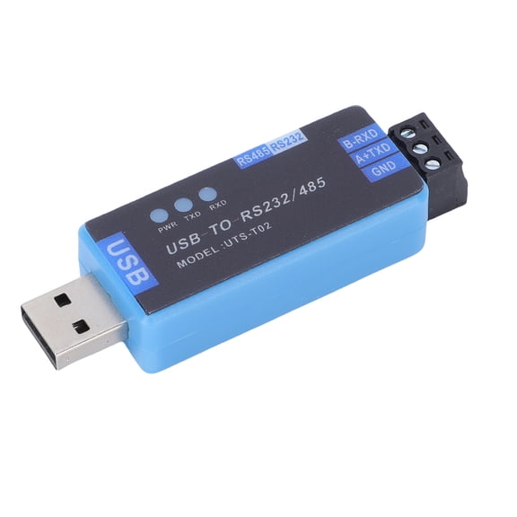 Rupoun USB to 485 232 Comm Module Industrial Bidirectional Half Duplex Serial Port Line Converter Adapter Built in Protective Circuit Resettable Fuse ESD Guard