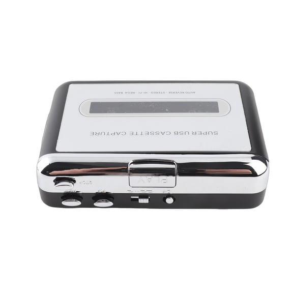 Rupoun USB Tape To MP3 Capture Converter Stereo Audio Music Player Portable Cassette Player Convert Walkman Tape Music to Digital Format No Computer Needed Black