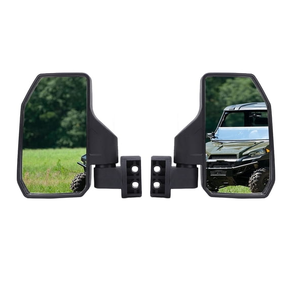 Rupoun UTV Side Mirror Foldable Adjustable Clear Visibility Stable Structure Rear View Mirror Replacement for Polaris RZR XP Turbo Pro 900 1.6-2in Roll Cage (10.63 inches / 27 cm length)