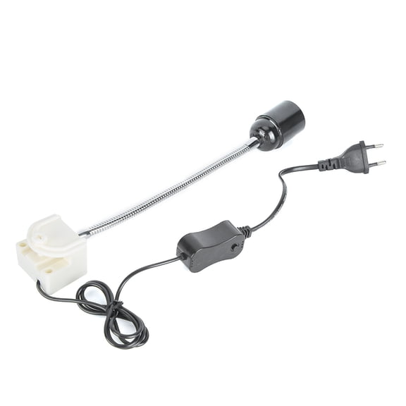 Rupoun UVB Light Heating Lamp Holder, Rotating Full Spectrum Sun Turtle Basking Lamp Fixture for Reptile Terrarium, Adjustable Pet Heating Bulb Socket (Bulb Not Included)