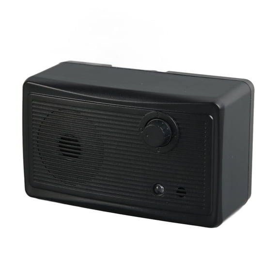 Rupoun Ultrasonic Outdoor Bark Control Device, Adjustable Dog Barking Deterrent Box, Weatherproof Stop Barking Silencer Training Aid for Dogs of All Sizes, Safe and Effective (Black)