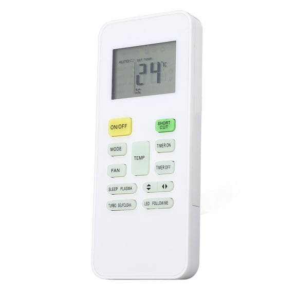 Rupoun Universal Air Conditioner Remote Control Replacement for RG52A8 BGEF, RG52A9 BGEF, RG52A2 BGEF, LCD Display, ABS Material