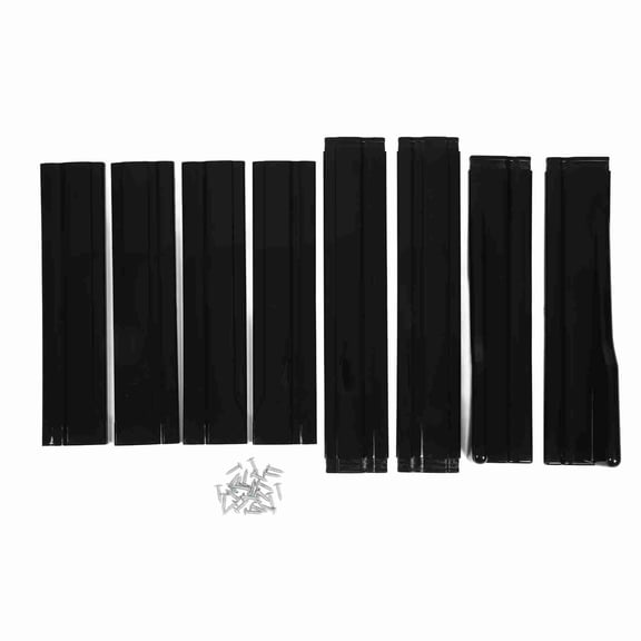 Rupoun Universal Car Side Skirts 78.7 Inches Rear Side Skirt Winglets Diffusers Extensions In Glossy Black Finish Fit For Accord Civic Corolla Automobile Exterior Accessories Set Of 8 Pieces