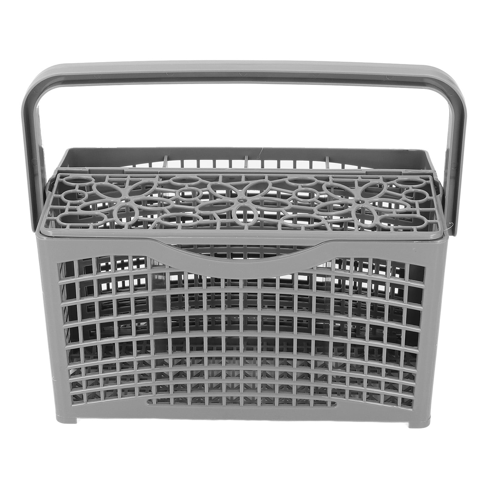 Rupoun Universal Dishwasher Cutlery Basket Replacement Gray Silverware and Utensil Caddy 9.1 x 5.1 in / 23 x 13 cm Multi-Compartment Basket Fit for Bosch Maytag GE Frigidaire