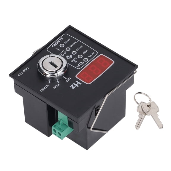 Rupoun Universal Electronic Generator Controller Module DKG155 Automatic Engine Control Panel Replacement for Diesel Generator Systems, 3.1 x 2.9 x 2.2 Inches / 8 x 7.3 x 5.7 cm