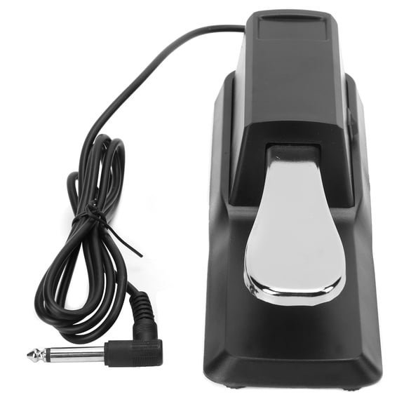Rupoun Universal Sustain Pedal for Digital Electric Piano MIDI Keyboard Synthesizer High Compatibility Musical Instrument Foot Damper Accessories (9.06 inches / 23 cm Length)