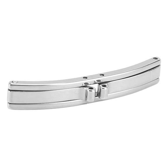Rupoun Universal Watch Clasp Buckle Foldable Stainless Steel Deployment Buckle Butterfly Clasp Replacement for Most Watch Straps, Silver