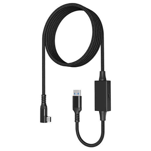 Rupoun VR Link Cable with Charging 16.4 ft / 5 m USB 3.0 5Gbps Transmission High Speed Data Transfer Accessory for Virtual Reality Headset and PC[cite: 1]