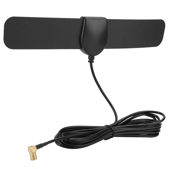 Rupoun Vehicle-Mounted Digital DAB Antenna with SMB Female Head Receiver, Flexible PC Construction, Car Radio Amplifier Replacement Accessories, 9.8 ft / 3m Cable Length, Black Color