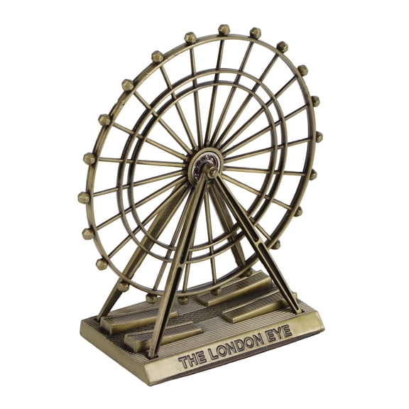 Rupoun Vintage Ferris Wheel Model Decorative Figurine London Eye Statue Green Bronze Metal Ornaments For Home Office Club Decor Great Creative Gift Idea Measuring 6.69 Inches 17.0 cm Long