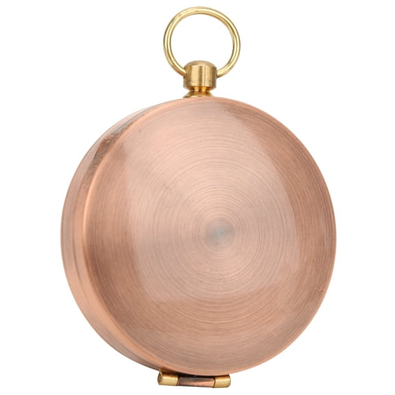 Rupoun Vintage Pocket Watch Compass, Portable Glow Metal Copper Flip Cover Compass for Backpacking, Camping, Hiking, Outdoor Survival Navigation (3.1 x 2.4 inches / 8.0 x 6.0 cm)