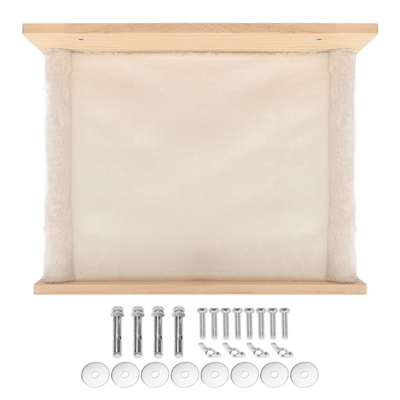 Rupoun WallMounted Cat Hammock Bed  Breathable, Washable, SpaceSaving Window Perch for All Seasons