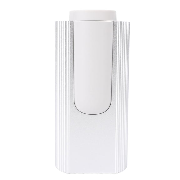 Rupoun Waterless Essential Oil Diffuser, 20ml Dual Fluid Cold Mist Aromatherapy Machine, Silver, 2.72x2.72x5.71 inches / 6.9x6.9x14.5 cm Portable Car Fragrance Diffuser for Office & Bedroom