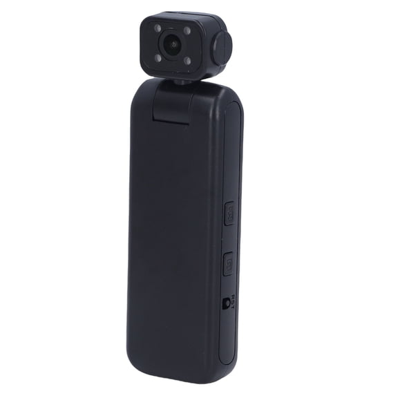 Rupoun Wearable Camera 1080P HD 180 Degree Rotatable Lens Motion Detection Night Vision Portable Camcorder with Back Clamp for Law Enforcement Security