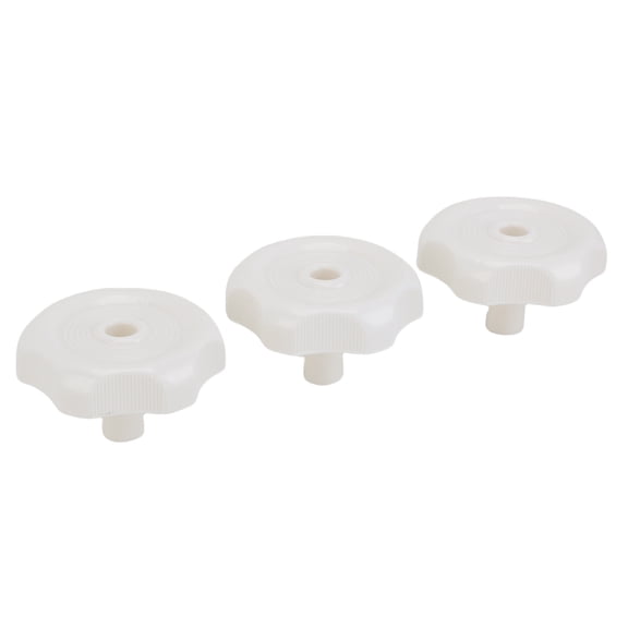 Rupoun White RV Window and Vent Knob Handle Replacement Set for Camper Trailer Motorhome, 3 Pcs (16 Inches / 40.6 cm)