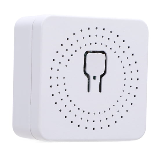 Rupoun WiFi Smart Light Switch 16A Bluetooth Connection Timer Function APP Voice Control for Tuya AC100-240V Home Remote Controller 1.61 inches / 4.1 cm No Hub Required Easy Installation White