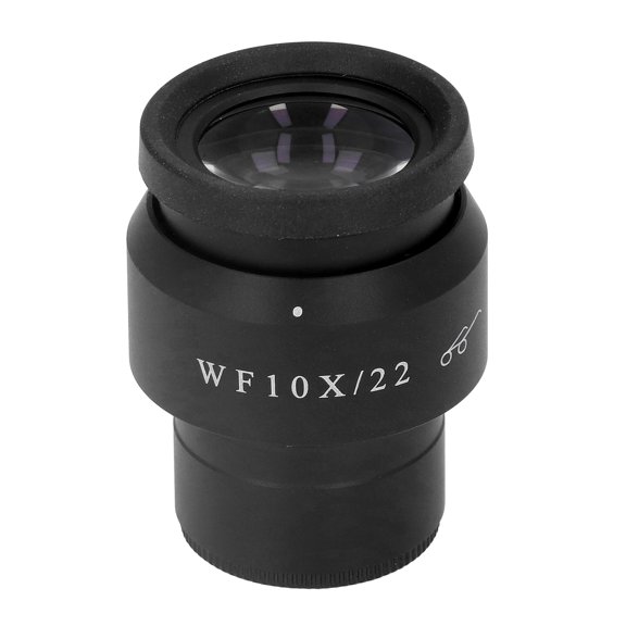 Rupoun Wide Angle Microscope Eyepiece WF10X 22mm Field of View 30mm Interface High Eyepoint Eyepiece Lens Replacement for Laboratory Continuous Zoom Stereo Microscopes