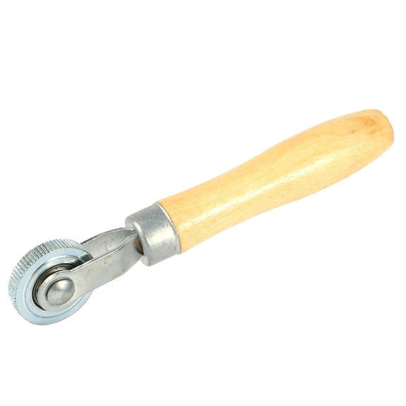Rupoun Wooden Handle Bearing Roller Tire Repair Tool for Car Motorcycle Truck Puncture Patching Tube Stitch 1.57 inches / 4 cm Wheel Diameter 7.09 inches / 18 cm Length